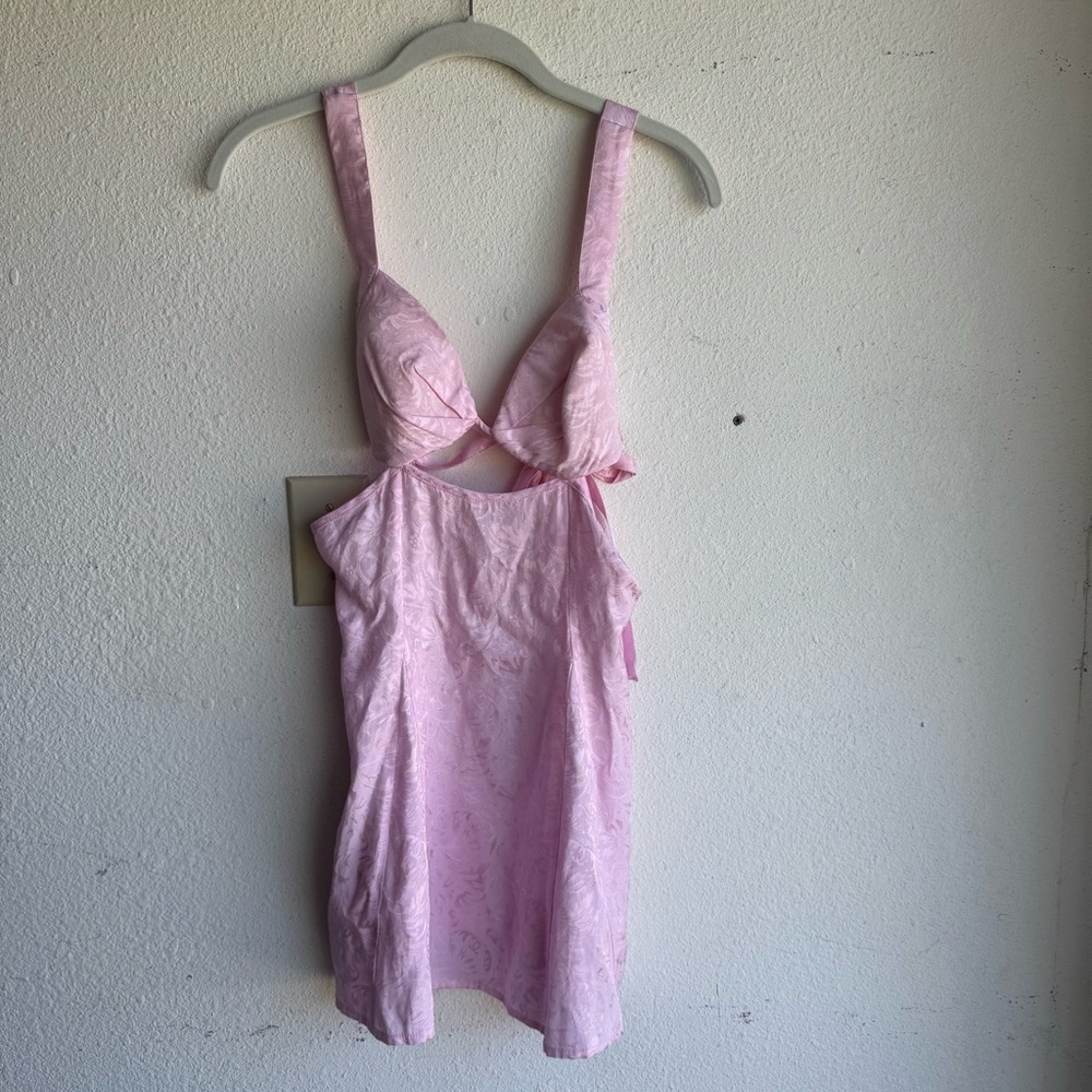 For Love & Lemons Alice Mini Dress Pin Jacquard size S - Picture 5 of 9